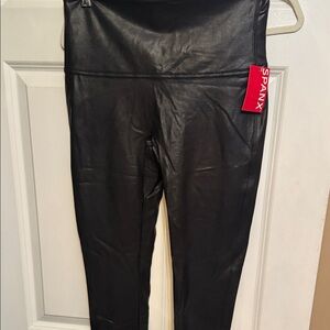 SPANX Shiny Black Leggings